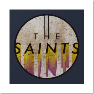 THE SAINTS - VINTAGE YELLOW CIRCLE Posters and Art